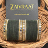 Pearl & Kundan Velvet Bangle Set