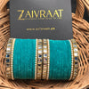 Pearl & Kundan Velvet Bangle Set