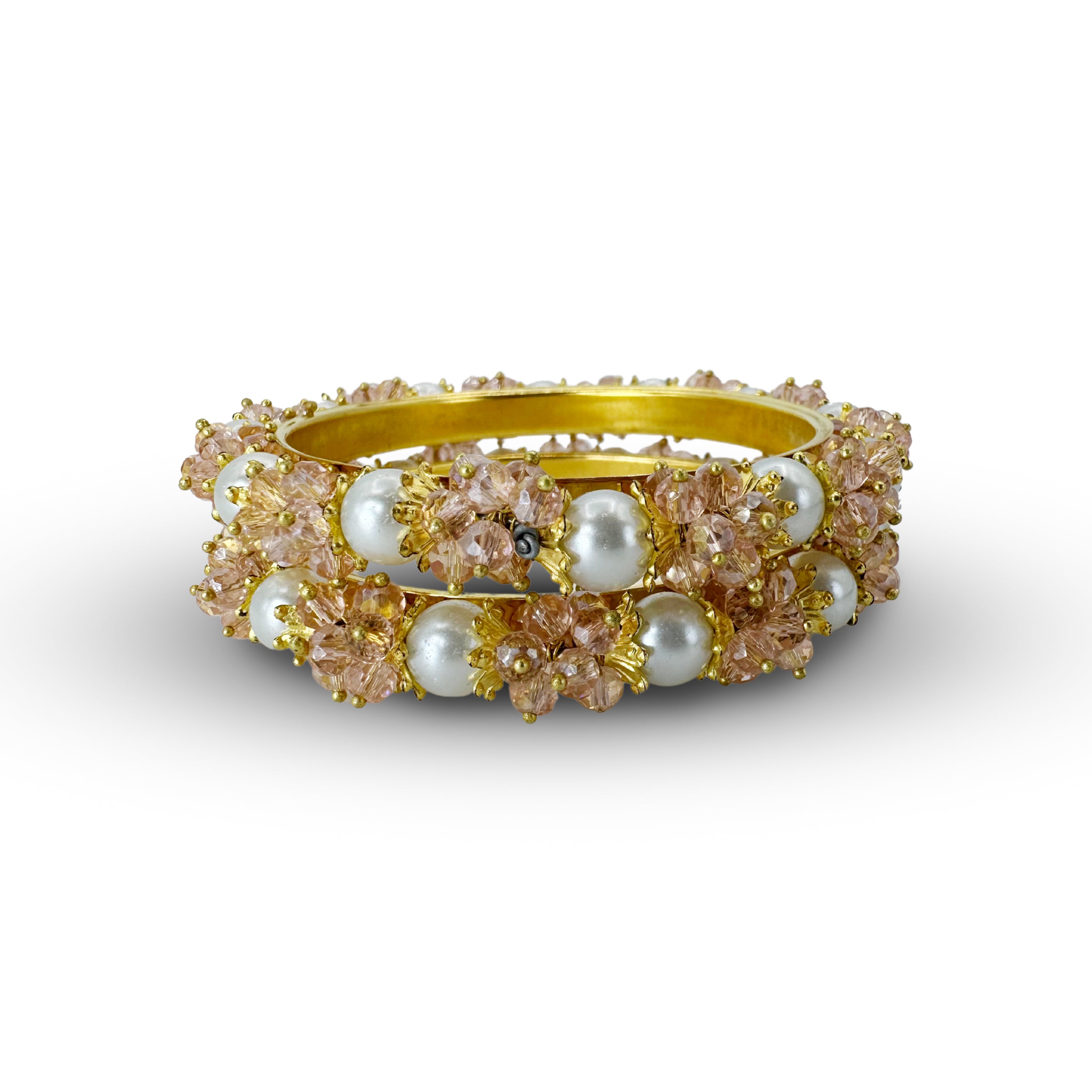 Gajra Crystal Bangle Chori - C7