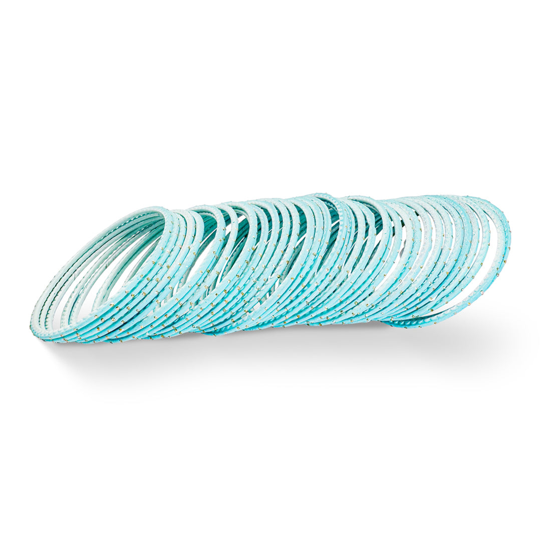 ( Pack of 12 ) Dotted Metallic Bangles - DMB - 027