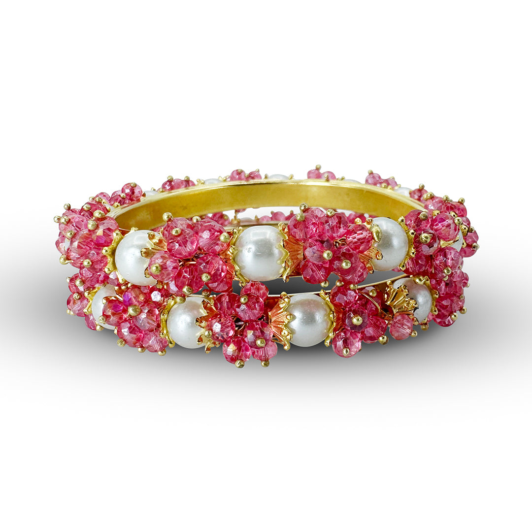 Gajra Crystal Bangle Chori - GCBC - 006