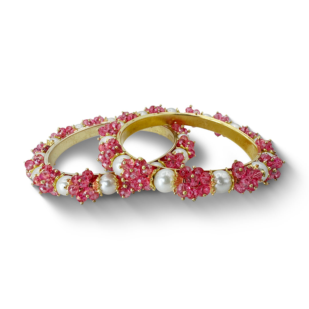 Gajra Crystal Bangle Chori - GCBC - 006