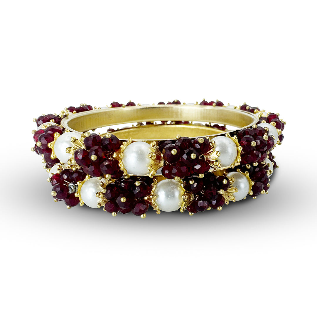 Gajra Crystal Bangle Chori - GCBC - 001