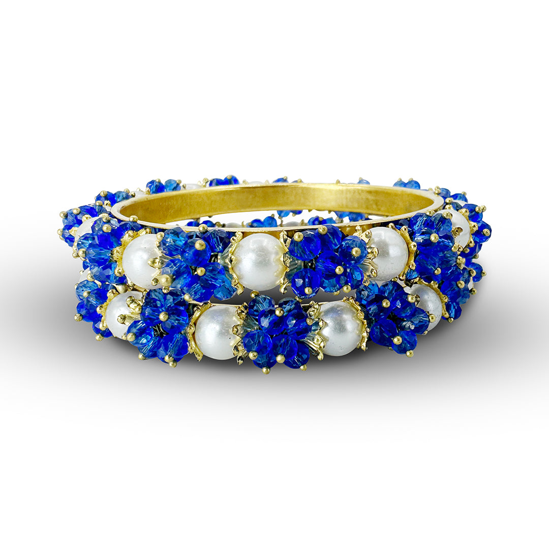 Gajra Crystal Bangle Chori - GCBC - 002