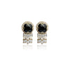 Black Fancy Crystal Earring - Zaivraat