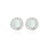 Zaivraat Crystal Moonstone Stud Earring