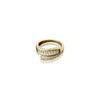 Gold-Plated Wrap Ring with CZ - Zaivraat
