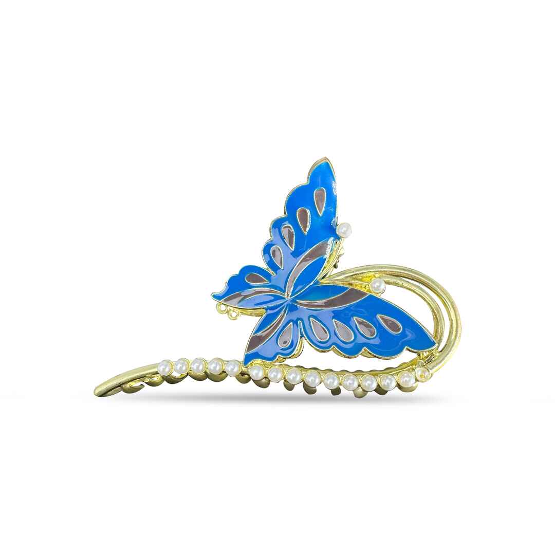 Blue Butterfly Hair Claw Clip-19