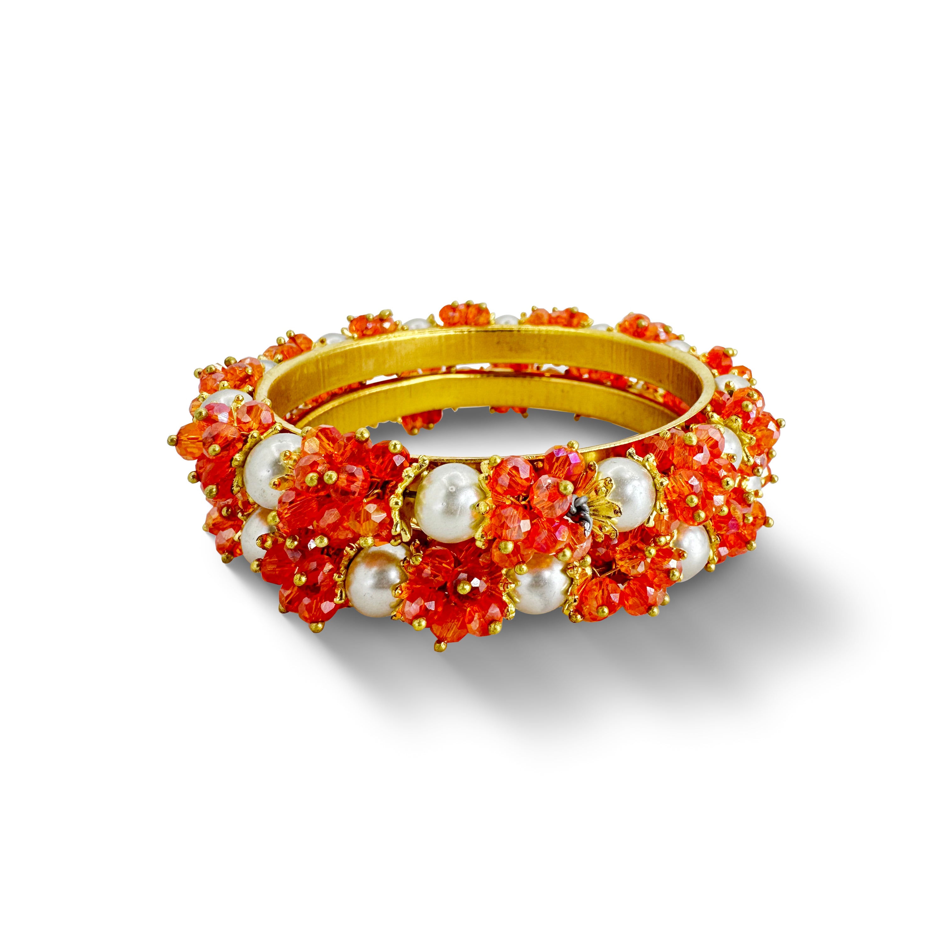 Gajra Crystal Bangle Chori - GCBC - 005