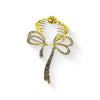 Gold Bow Hair Pin with Pearl & Rhinestones-09