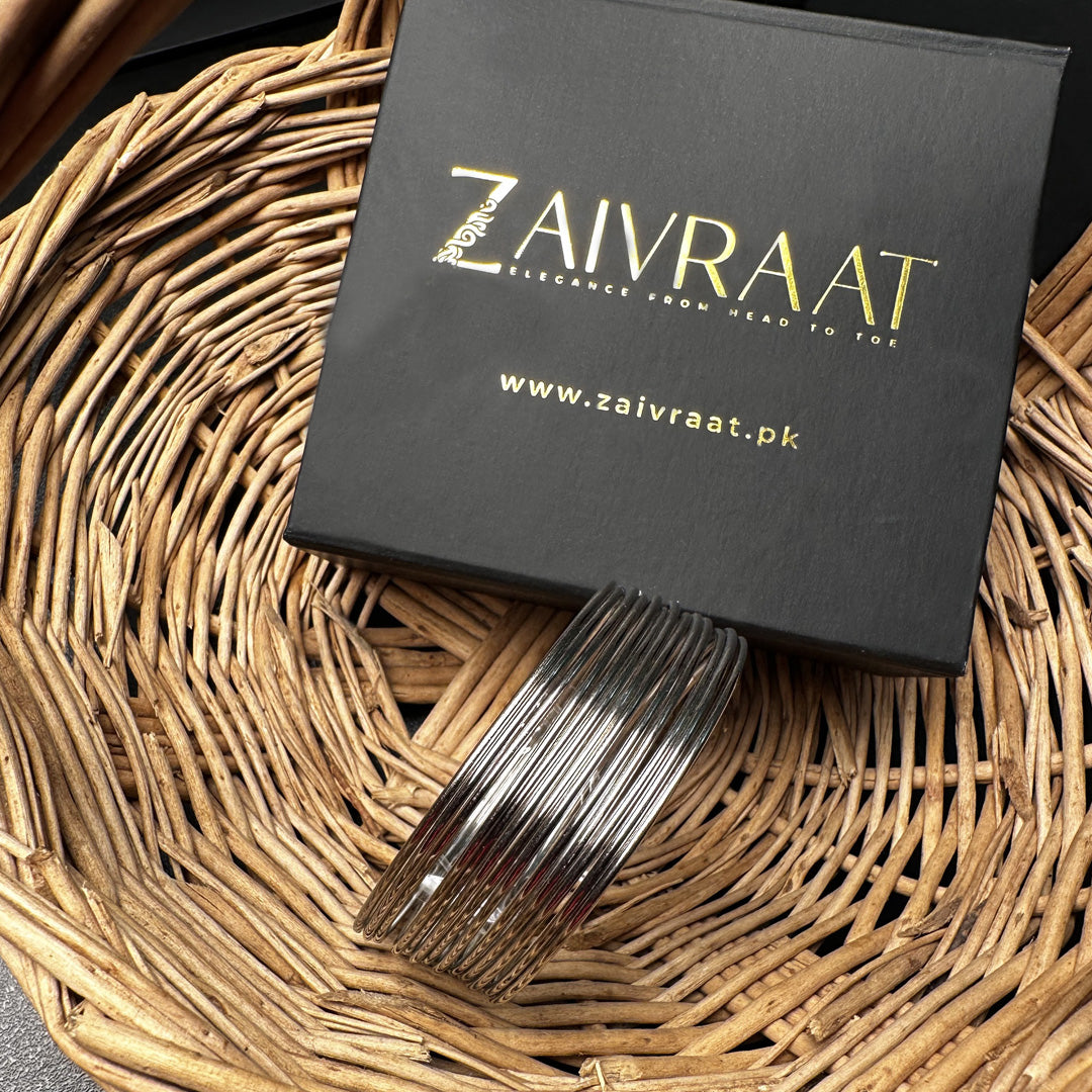 Silver Steel Bangles