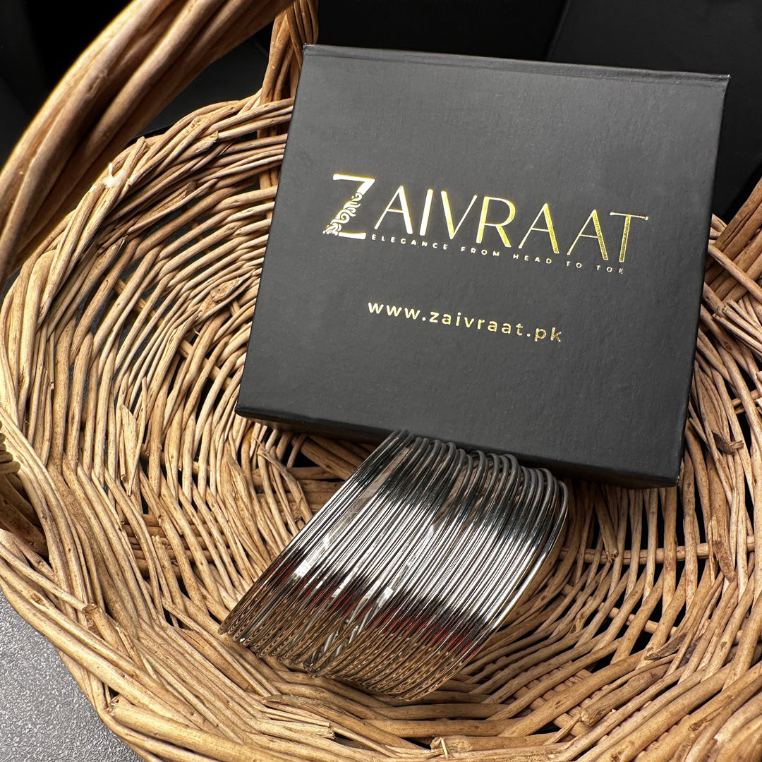 Silver Steel Bangles