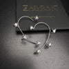Butterfly Heart Ear Cuff