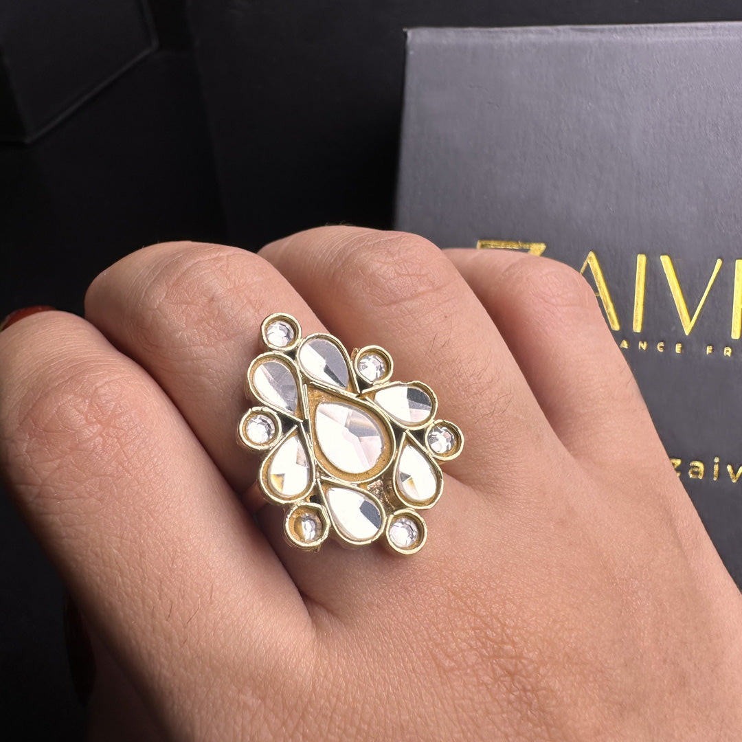 Kundan Polki  Ring