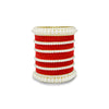 Red Velvet Bangle Set with Pearl Accents – Party Jewelry for Women