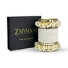 White velvet bridal bangles with pearl  – traditional wedding j
